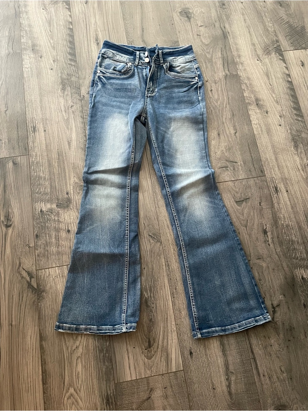 Women's Blue Flared Jeans